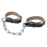 Hobble Black Leather with Heavy Chain